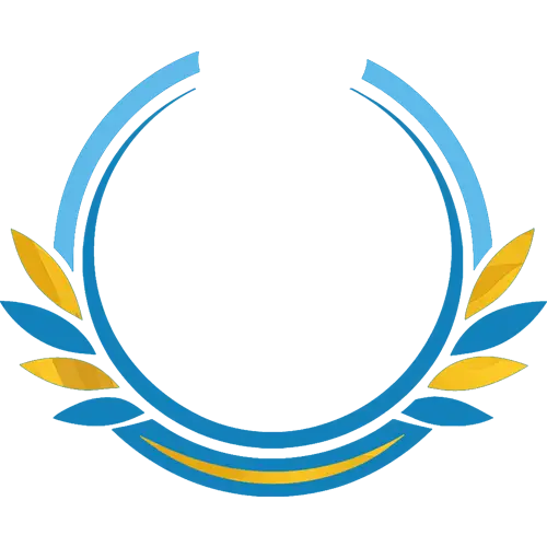 elemen lingkaran dan daun logo rw 010 kebon pala makasar