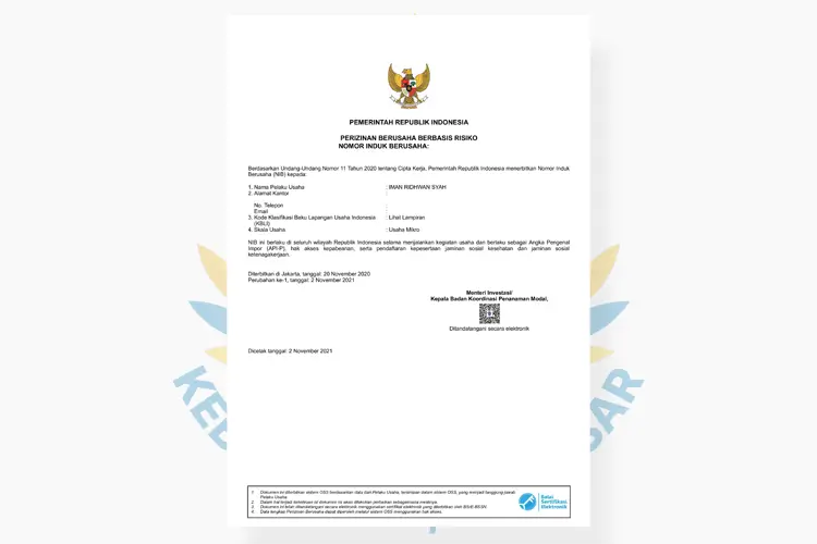 cara urus nib online